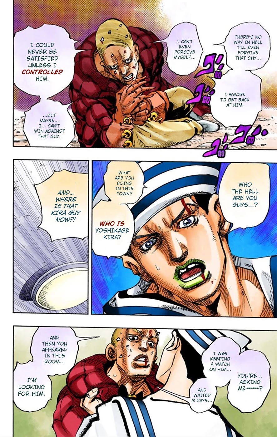 JoJo's Bizarre Adventure Part 8 - JoJolion (Official Colored) Chapter 6 page 34 - Chapter 6: Soft & Wet Part 5
