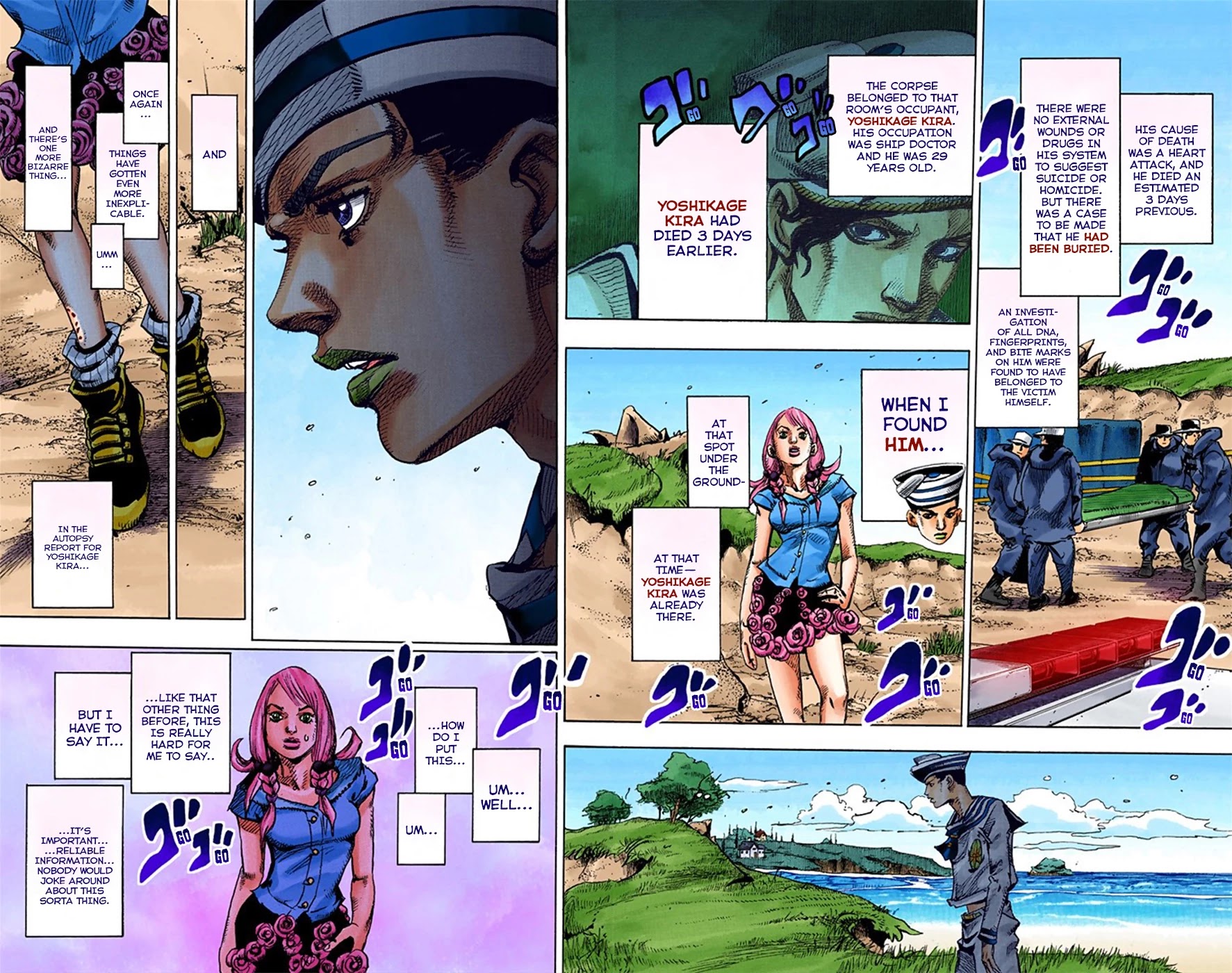 JoJo's Bizarre Adventure Part 8 - JoJolion (Official Colored) Chapter 6 page 46 - Chapter 6: Soft & Wet Part 5