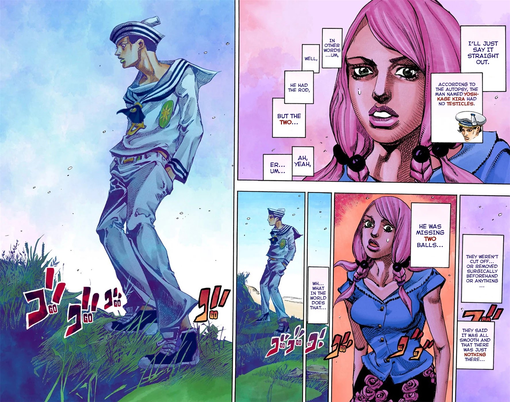 JoJo's Bizarre Adventure Part 8 - JoJolion (Official Colored) Chapter 6 page 47 - Chapter 6: Soft & Wet Part 5