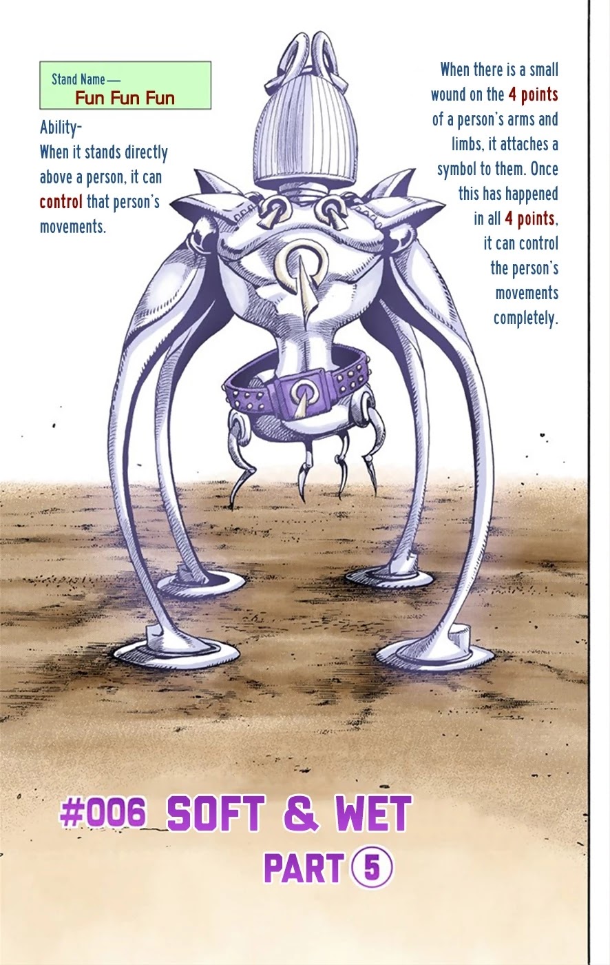 JoJo's Bizarre Adventure Part 8 - JoJolion (Official Colored) Chapter 6 page 7 - Chapter 6: Soft & Wet Part 5