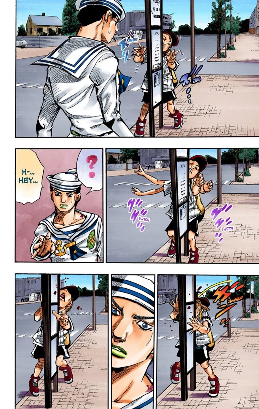 JoJo's Bizarre Adventure Part 8 - JoJolion (Official Colored) Chapter 60 page 15 - Chapter 60: Dolomité's Blue Lagoon Part 2