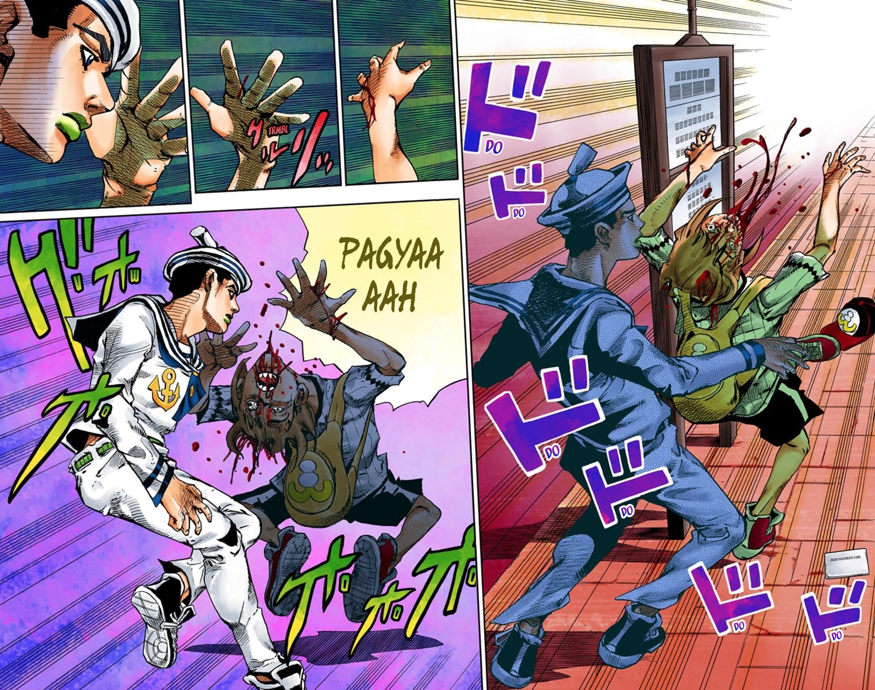 JoJo's Bizarre Adventure Part 8 - JoJolion (Official Colored) Chapter 60 page 19 - Chapter 60: Dolomité's Blue Lagoon Part 2