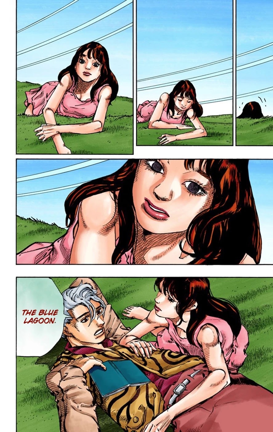 JoJo's Bizarre Adventure Part 8 - JoJolion (Official Colored) Chapter 60 page 2 - Chapter 60: Dolomité's Blue Lagoon Part 2