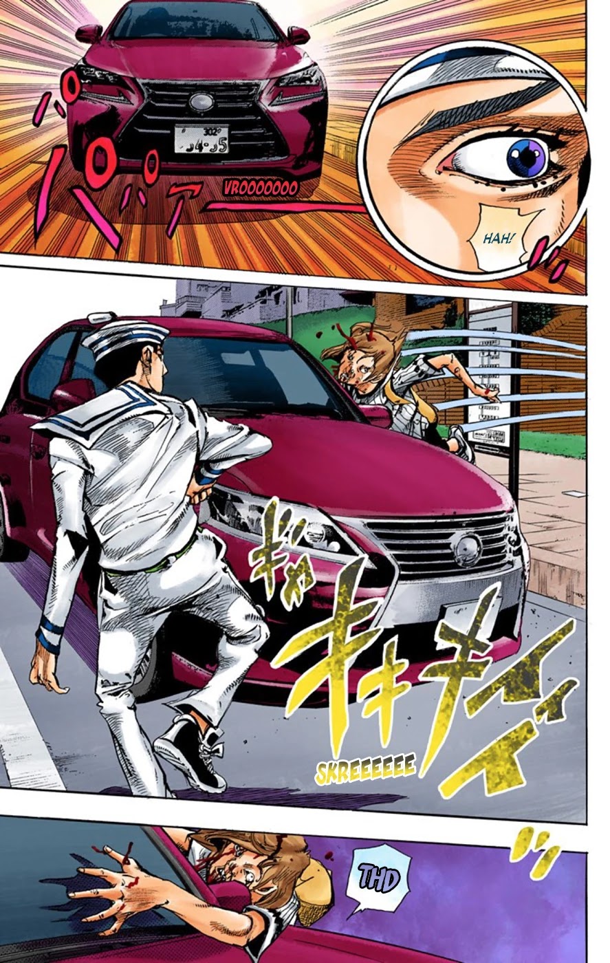 JoJo's Bizarre Adventure Part 8 - JoJolion (Official Colored) Chapter 60 page 23 - Chapter 60: Dolomité's Blue Lagoon Part 2