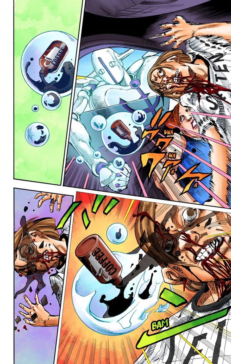 JoJo's Bizarre Adventure Part 8 - JoJolion (Official Colored) Chapter 60 page 30 - Chapter 60: Dolomité's Blue Lagoon Part 2