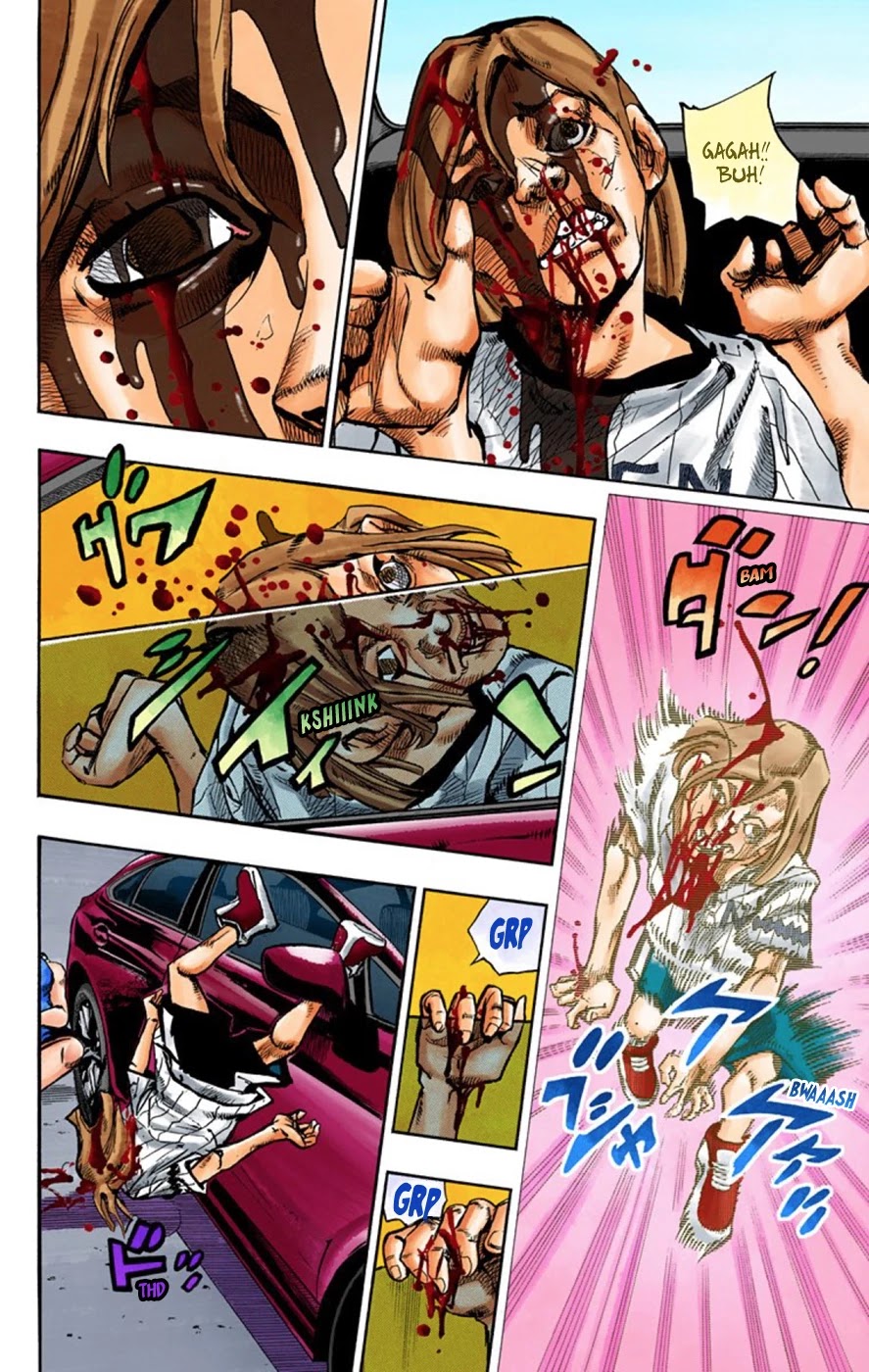 JoJo's Bizarre Adventure Part 8 - JoJolion (Official Colored) Chapter 60 page 32 - Chapter 60: Dolomité's Blue Lagoon Part 2