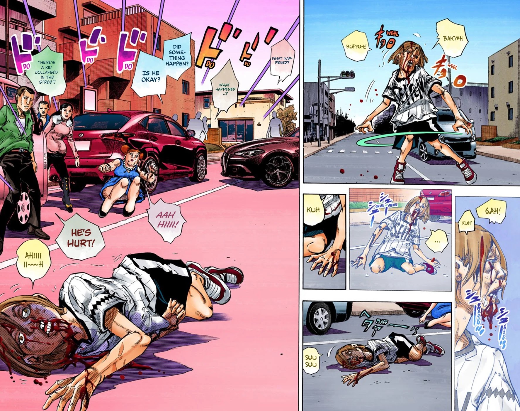 JoJo's Bizarre Adventure Part 8 - JoJolion (Official Colored) Chapter 60 page 34 - Chapter 60: Dolomité's Blue Lagoon Part 2