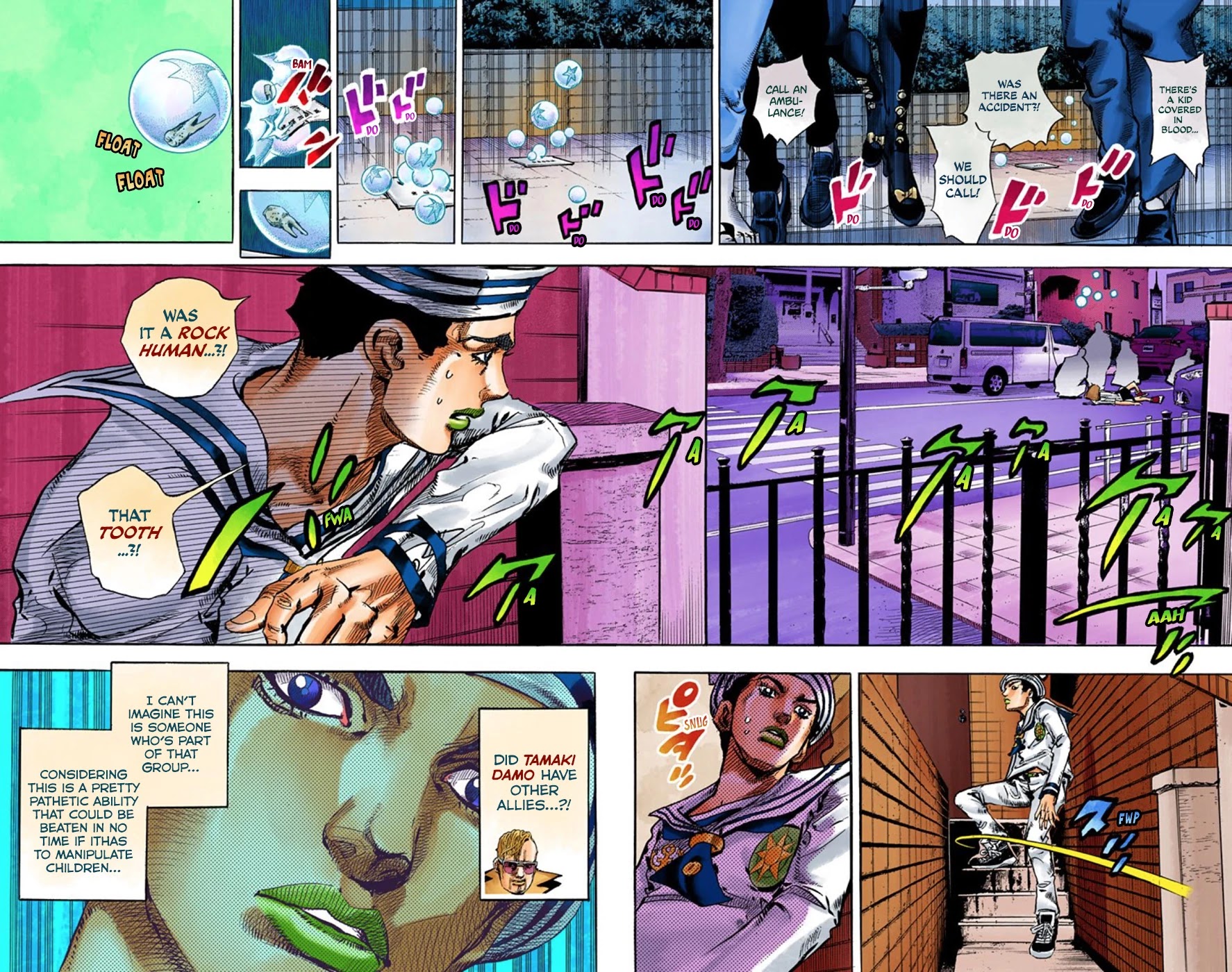 JoJo's Bizarre Adventure Part 8 - JoJolion (Official Colored) Chapter 60 page 35 - Chapter 60: Dolomité's Blue Lagoon Part 2