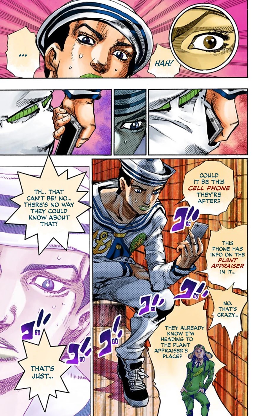 JoJo's Bizarre Adventure Part 8 - JoJolion (Official Colored) Chapter 60 page 37 - Chapter 60: Dolomité's Blue Lagoon Part 2