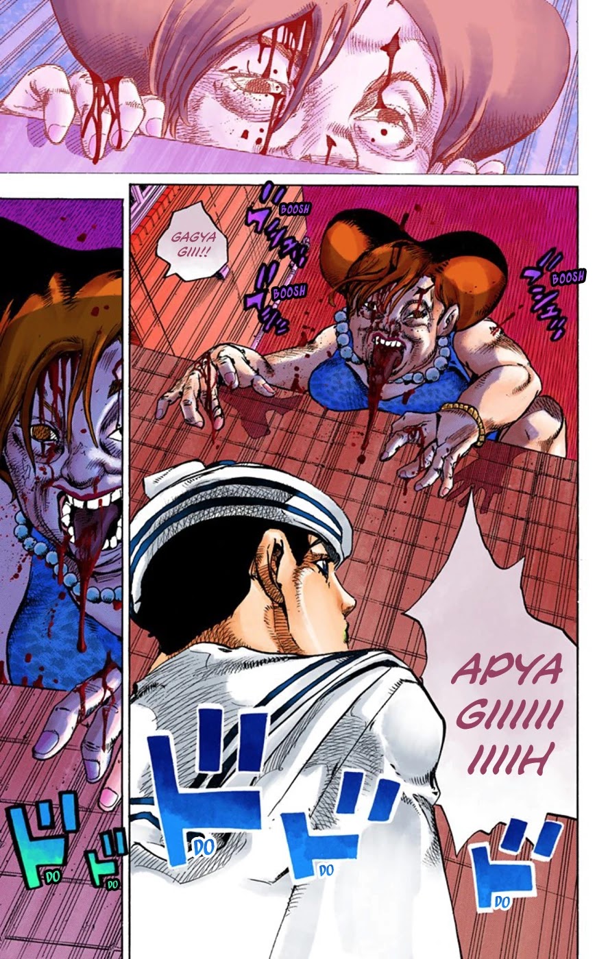 JoJo's Bizarre Adventure Part 8 - JoJolion (Official Colored) Chapter 60 page 39 - Chapter 60: Dolomité's Blue Lagoon Part 2