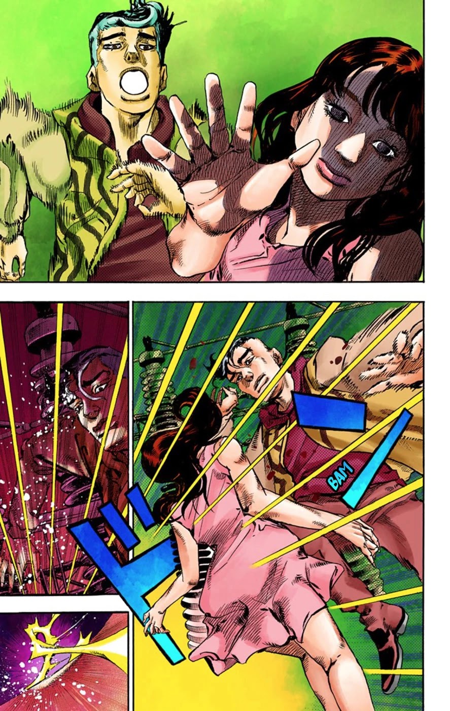 JoJo's Bizarre Adventure Part 8 - JoJolion (Official Colored) Chapter 60 page 5 - Chapter 60: Dolomité's Blue Lagoon Part 2