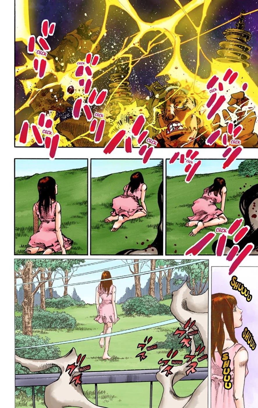 JoJo's Bizarre Adventure Part 8 - JoJolion (Official Colored) Chapter 60 page 6 - Chapter 60: Dolomité's Blue Lagoon Part 2