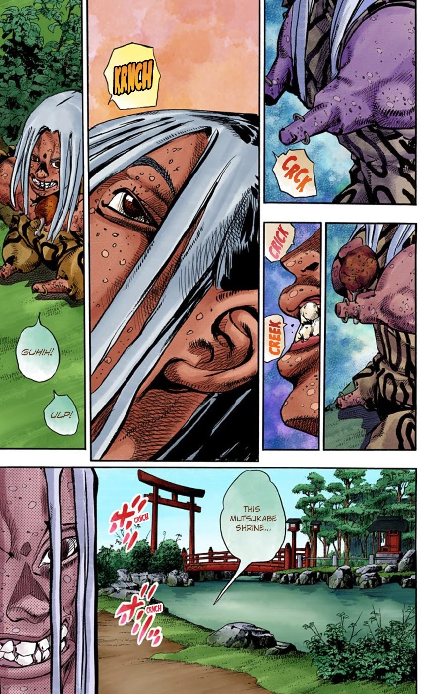 JoJo's Bizarre Adventure Part 8 - JoJolion (Official Colored) Chapter 60 page 7 - Chapter 60: Dolomité's Blue Lagoon Part 2