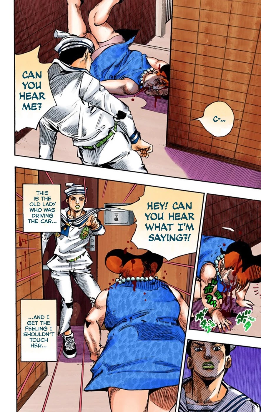 JoJo's Bizarre Adventure Part 8 - JoJolion (Official Colored) Chapter 61 page 10 - Chapter 61: Dolomité's Blue Lagoon Part 3