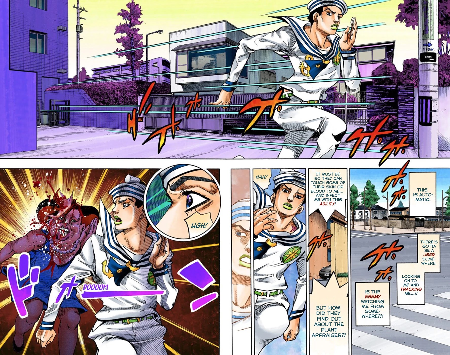 JoJo's Bizarre Adventure Part 8 - JoJolion (Official Colored) Chapter 61 page 16 - Chapter 61: Dolomité's Blue Lagoon Part 3
