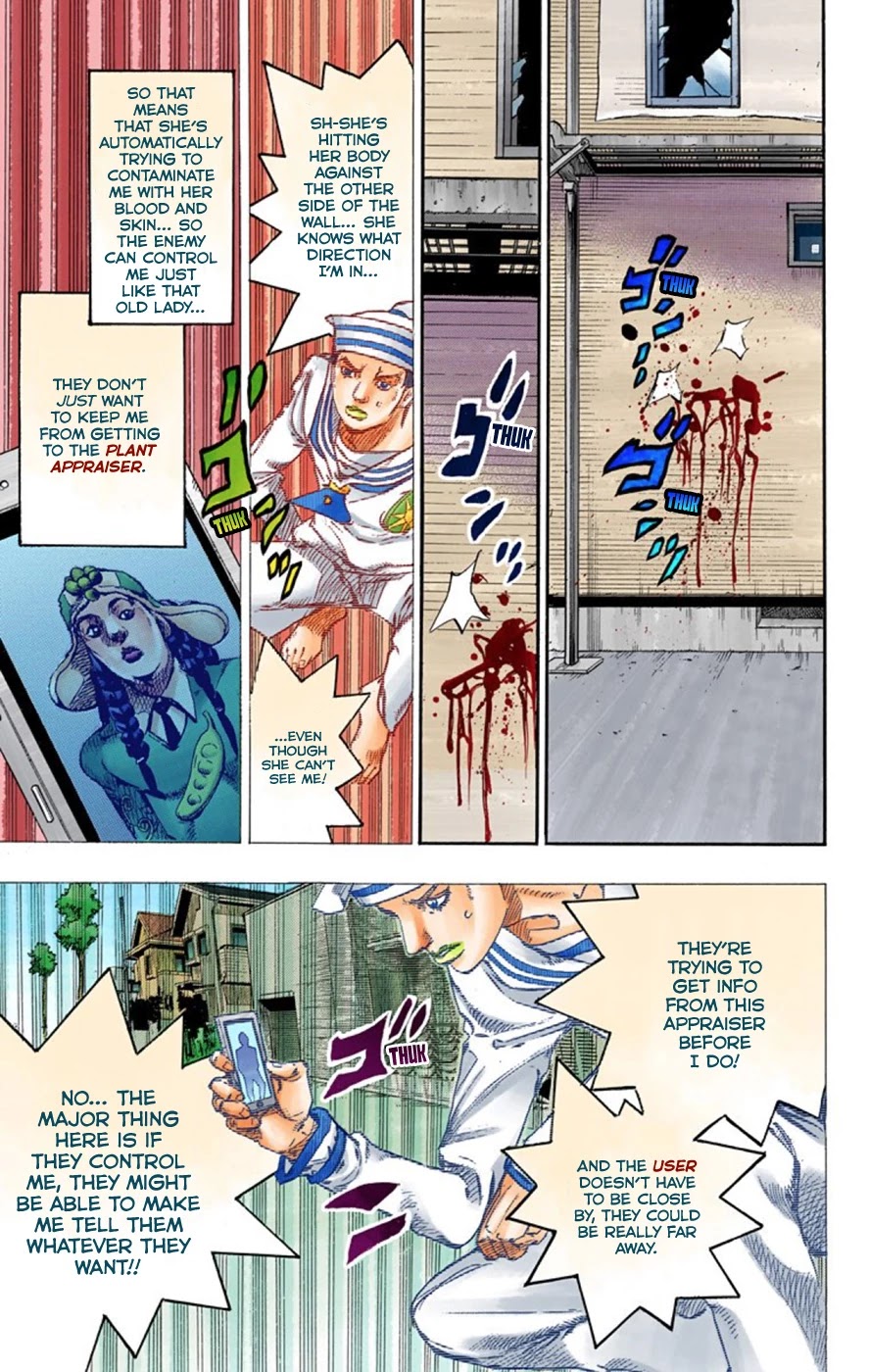 JoJo's Bizarre Adventure Part 8 - JoJolion (Official Colored) Chapter 61 page 29 - Chapter 61: Dolomité's Blue Lagoon Part 3