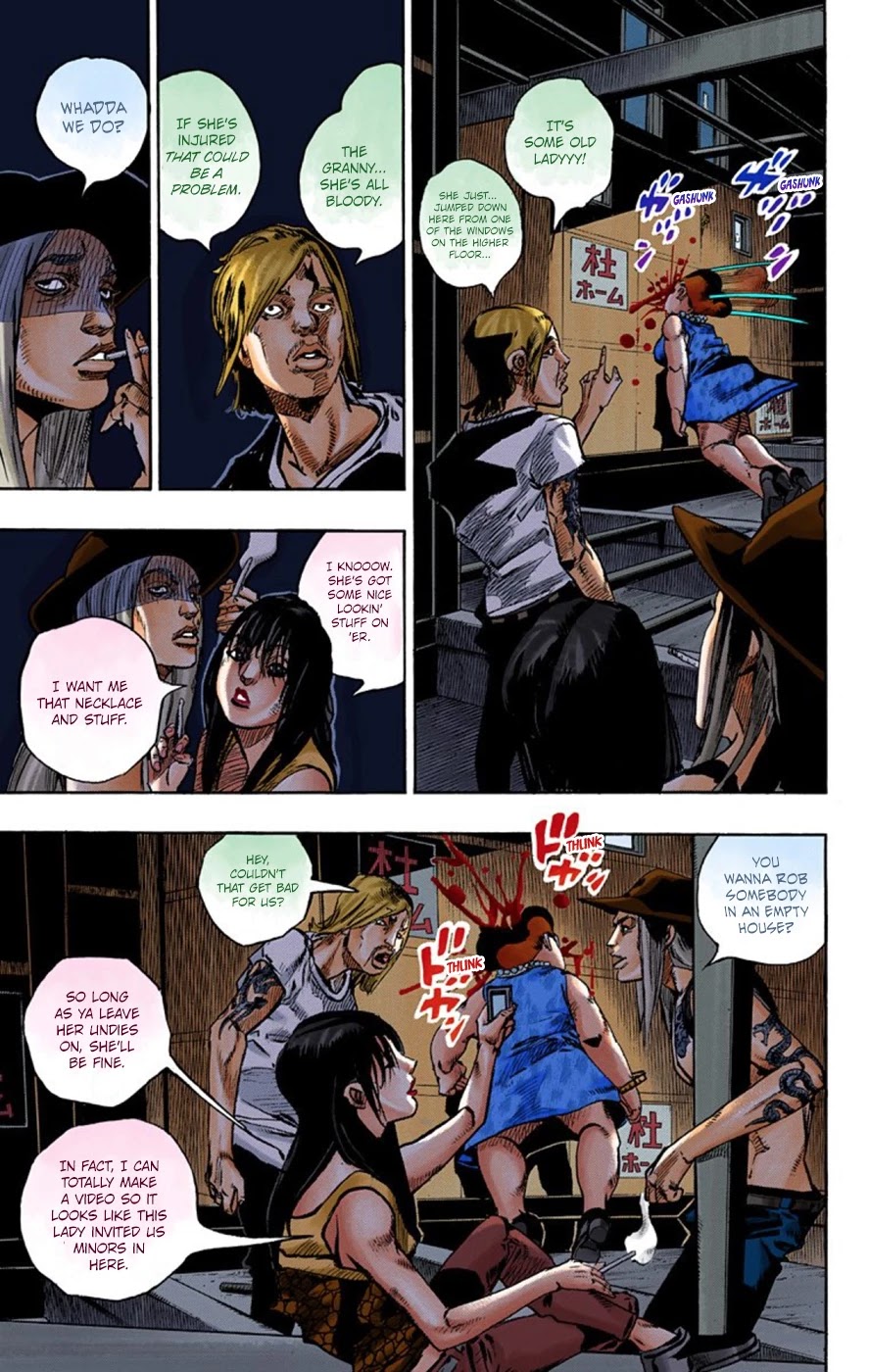 JoJo's Bizarre Adventure Part 8 - JoJolion (Official Colored) Chapter 61 page 31 - Chapter 61: Dolomité's Blue Lagoon Part 3