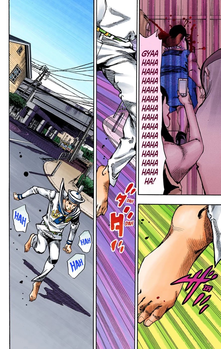 JoJo's Bizarre Adventure Part 8 - JoJolion (Official Colored) Chapter 61 page 32 - Chapter 61: Dolomité's Blue Lagoon Part 3