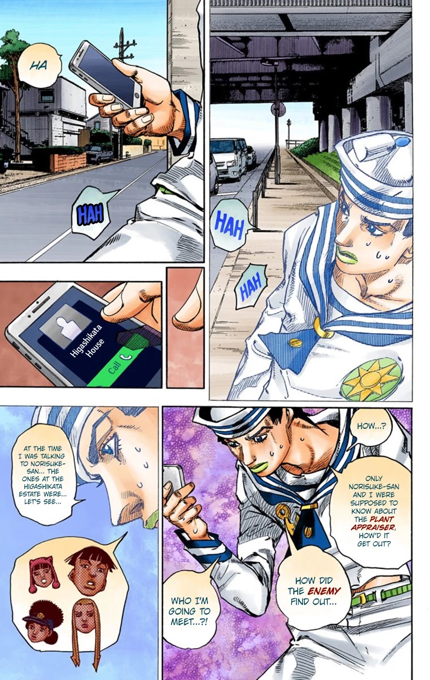 JoJo's Bizarre Adventure Part 8 - JoJolion (Official Colored) Chapter 61 page 33 - Chapter 61: Dolomité's Blue Lagoon Part 3