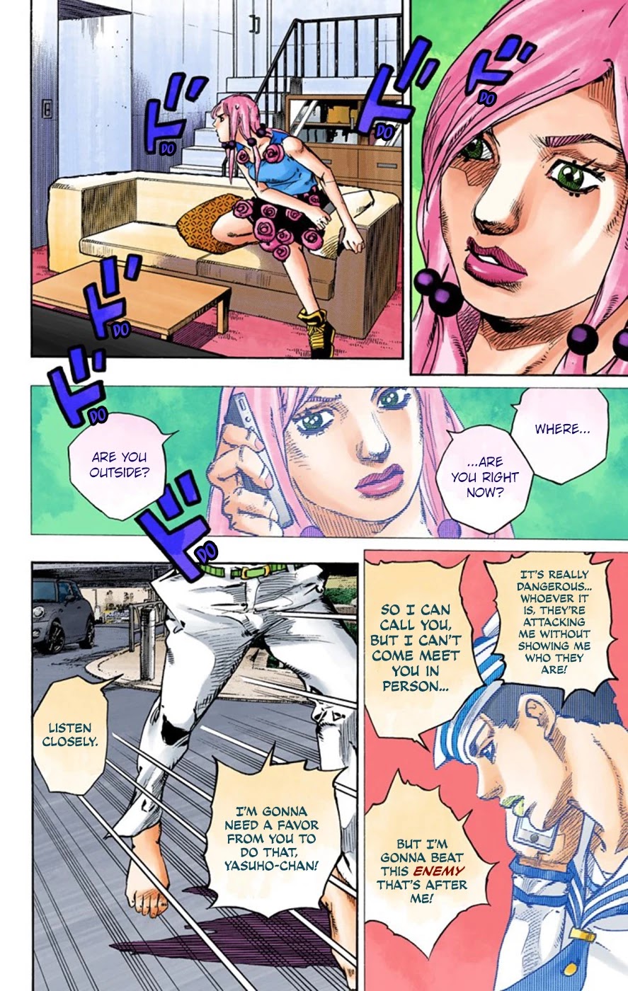 JoJo's Bizarre Adventure Part 8 - JoJolion (Official Colored) Chapter 61 page 37 - Chapter 61: Dolomité's Blue Lagoon Part 3