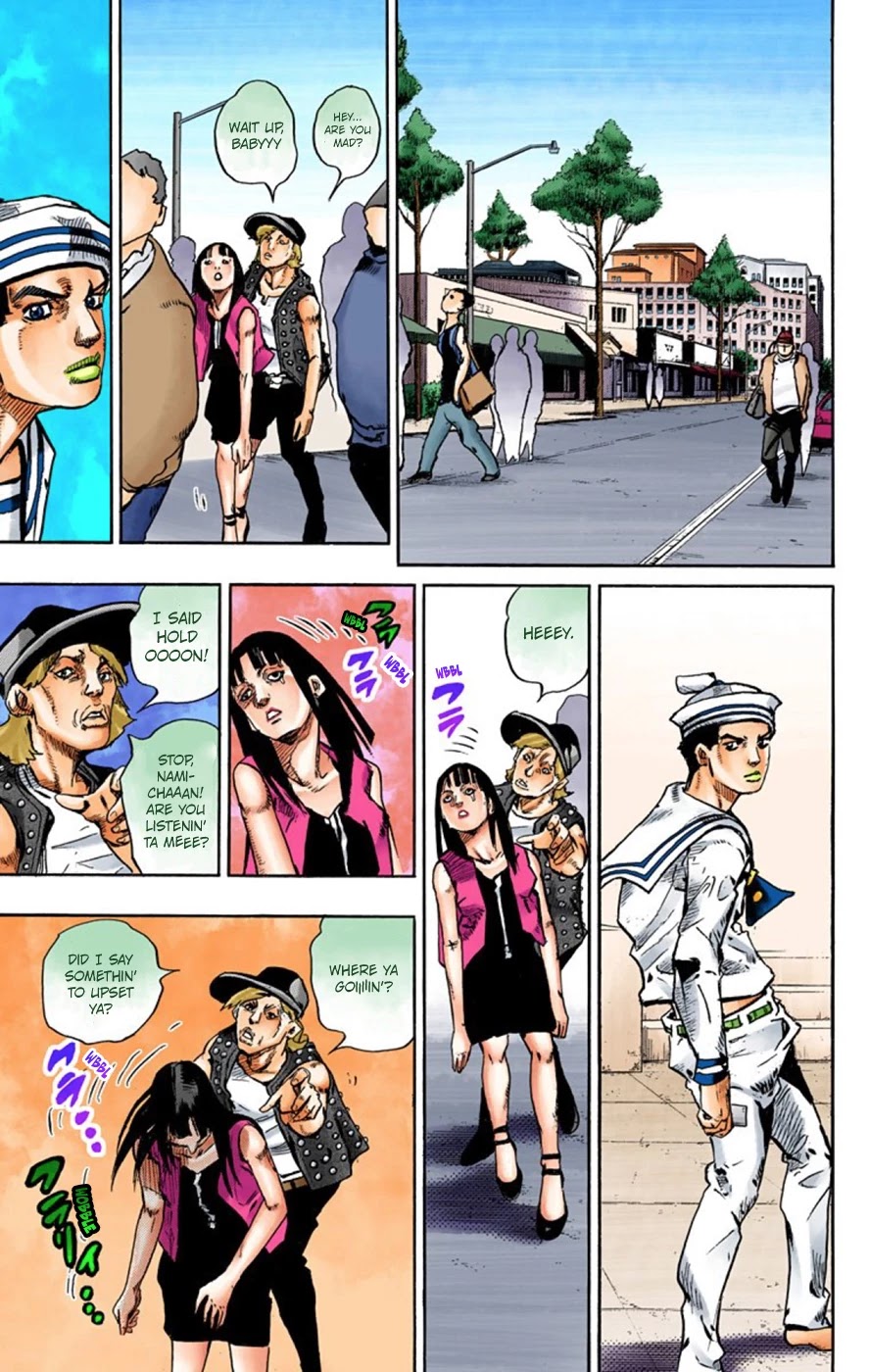 JoJo's Bizarre Adventure Part 8 - JoJolion (Official Colored) Chapter 61 page 40 - Chapter 61: Dolomité's Blue Lagoon Part 3