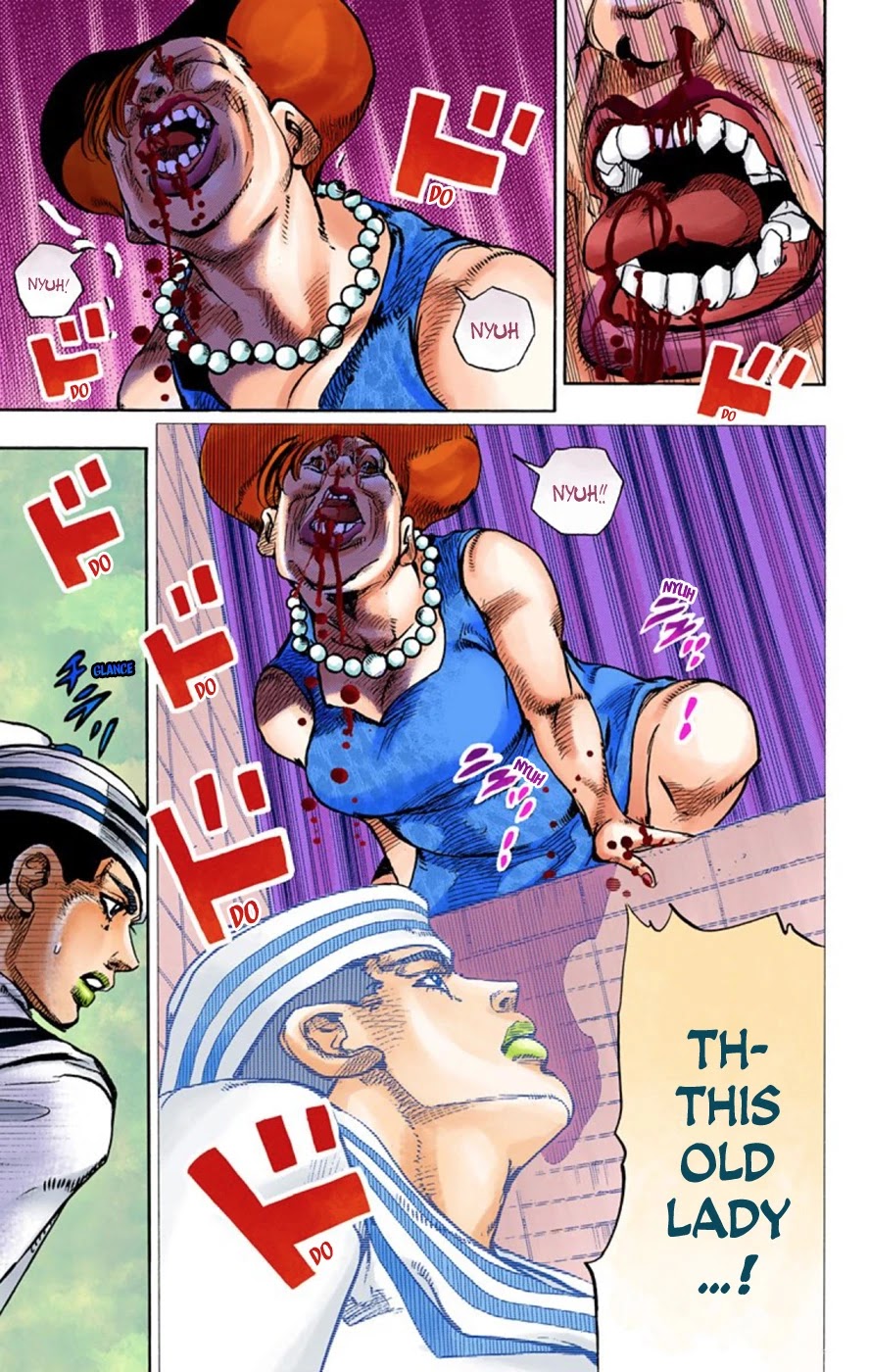 JoJo's Bizarre Adventure Part 8 - JoJolion (Official Colored) Chapter 61 page 6 - Chapter 61: Dolomité's Blue Lagoon Part 3