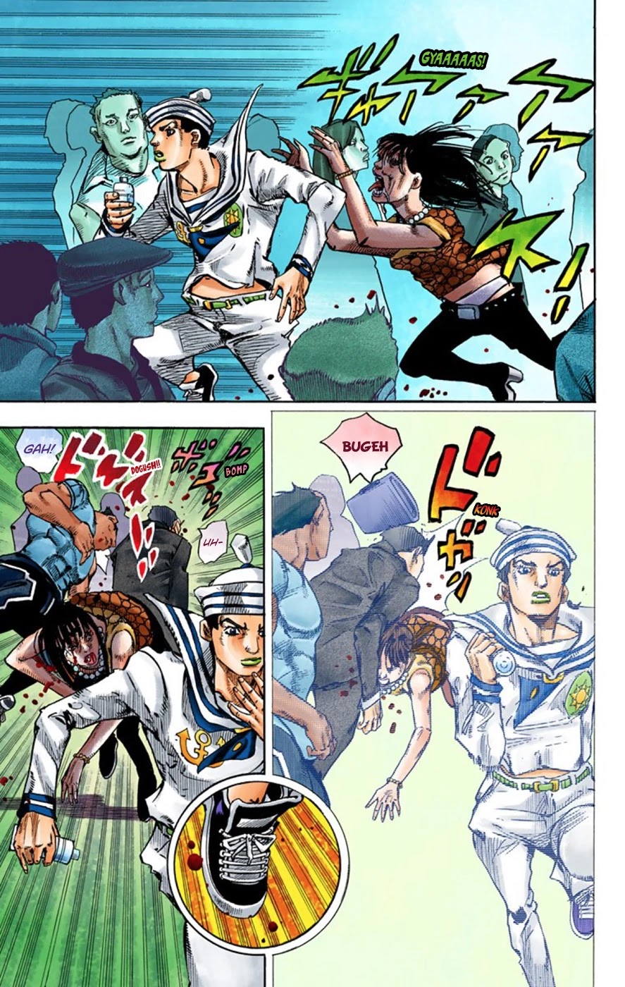 JoJo's Bizarre Adventure Part 8 - JoJolion (Official Colored) Chapter 62 page 10 - Chapter 62: Dolomité's Blue Lagoon Part 4