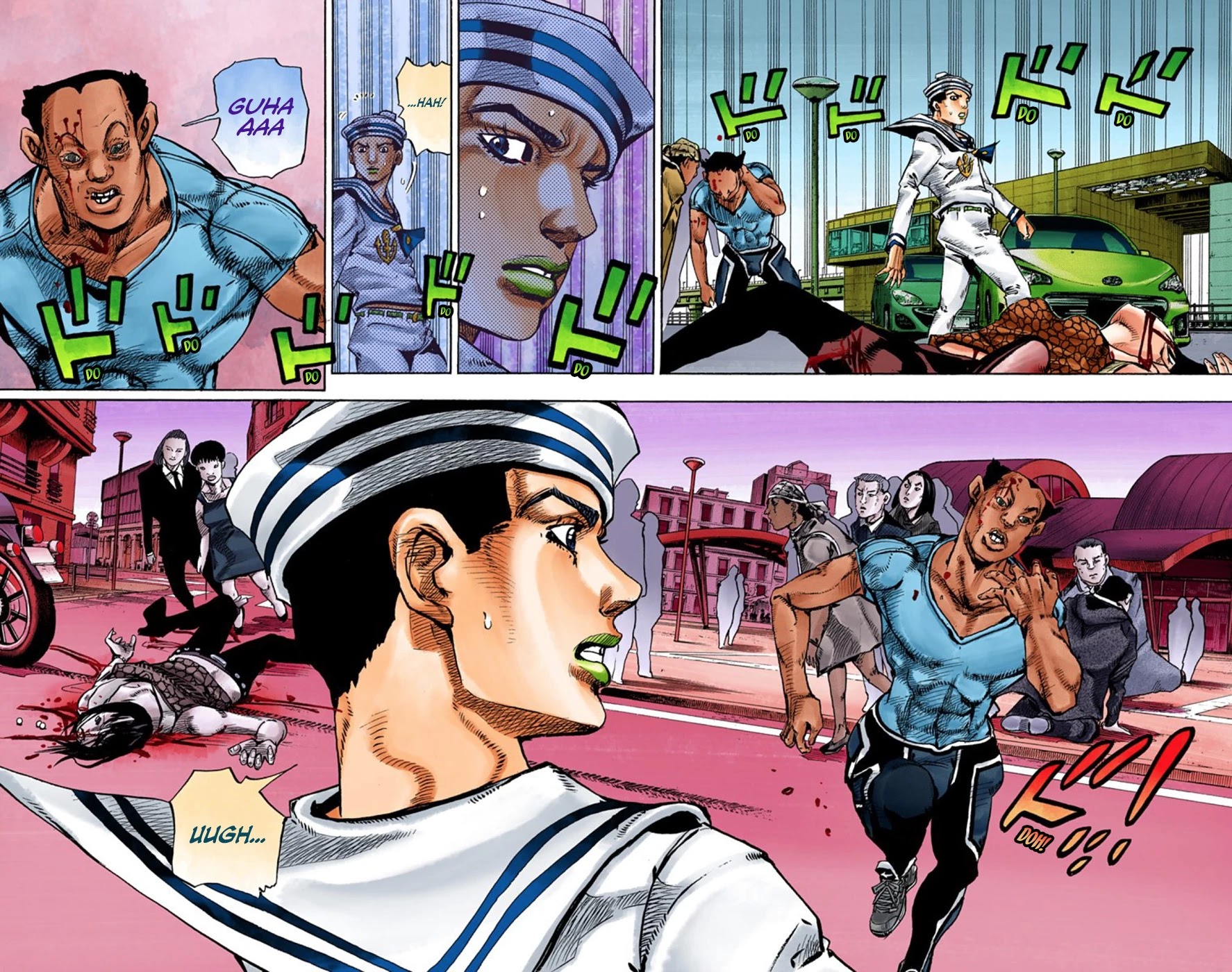 JoJo's Bizarre Adventure Part 8 - JoJolion (Official Colored) Chapter 62 page 13 - Chapter 62: Dolomité's Blue Lagoon Part 4