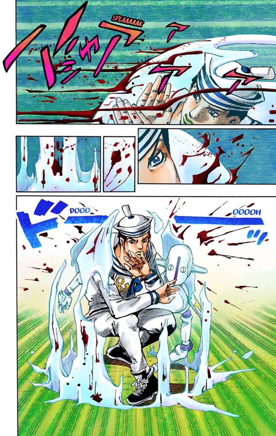 JoJo's Bizarre Adventure Part 8 - JoJolion (Official Colored) Chapter 62 page 19 - Chapter 62: Dolomité's Blue Lagoon Part 4
