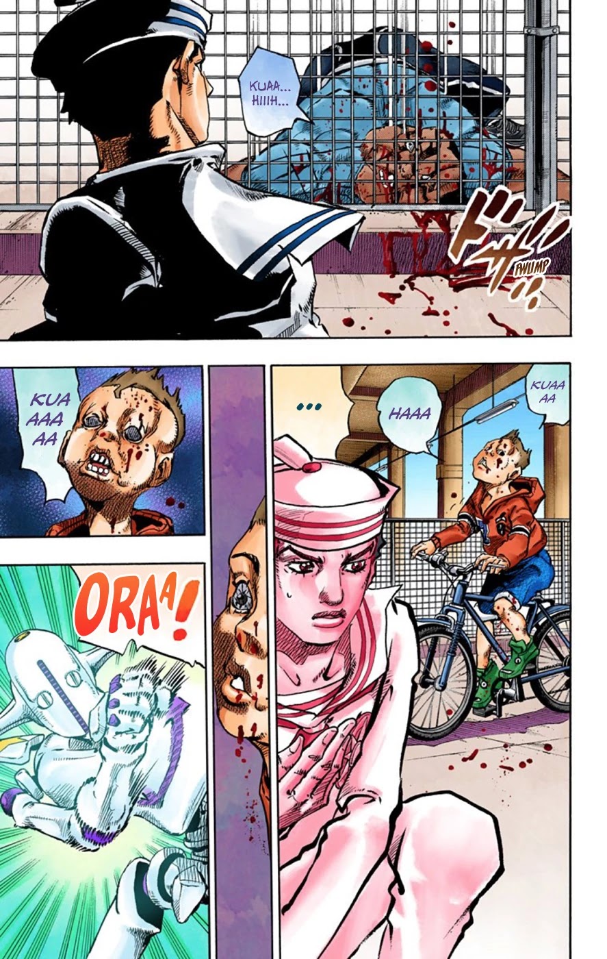 JoJo's Bizarre Adventure Part 8 - JoJolion (Official Colored) Chapter 62 page 20 - Chapter 62: Dolomité's Blue Lagoon Part 4