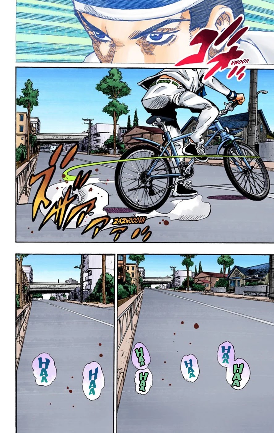 JoJo's Bizarre Adventure Part 8 - JoJolion (Official Colored) Chapter 62 page 23 - Chapter 62: Dolomité's Blue Lagoon Part 4
