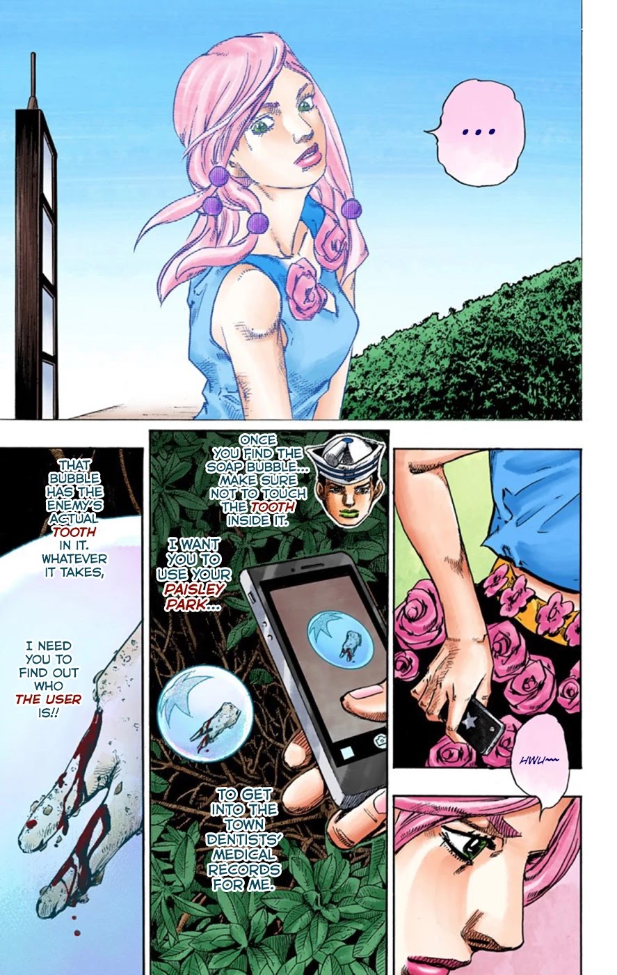 JoJo's Bizarre Adventure Part 8 - JoJolion (Official Colored) Chapter 62 page 26 - Chapter 62: Dolomité's Blue Lagoon Part 4