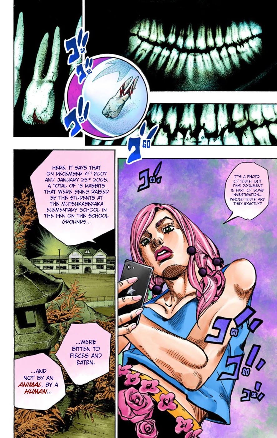JoJo's Bizarre Adventure Part 8 - JoJolion (Official Colored) Chapter 62 page 31 - Chapter 62: Dolomité's Blue Lagoon Part 4