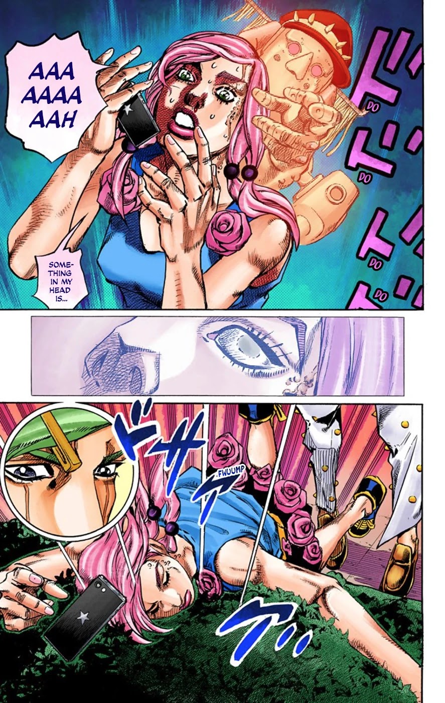 JoJo's Bizarre Adventure Part 8 - JoJolion (Official Colored) Chapter 62 page 36 - Chapter 62: Dolomité's Blue Lagoon Part 4