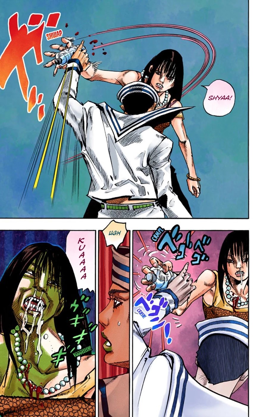 JoJo's Bizarre Adventure Part 8 - JoJolion (Official Colored) Chapter 62 page 6 - Chapter 62: Dolomité's Blue Lagoon Part 4