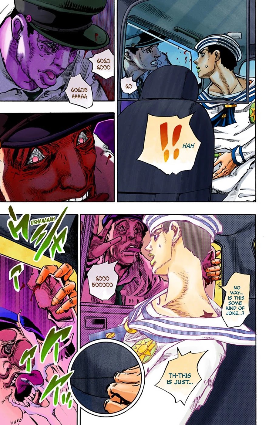 JoJo's Bizarre Adventure Part 8 - JoJolion (Official Colored) Chapter 63 page 14 - Chapter 63: Dolomité's Blue Lagoon Part 5