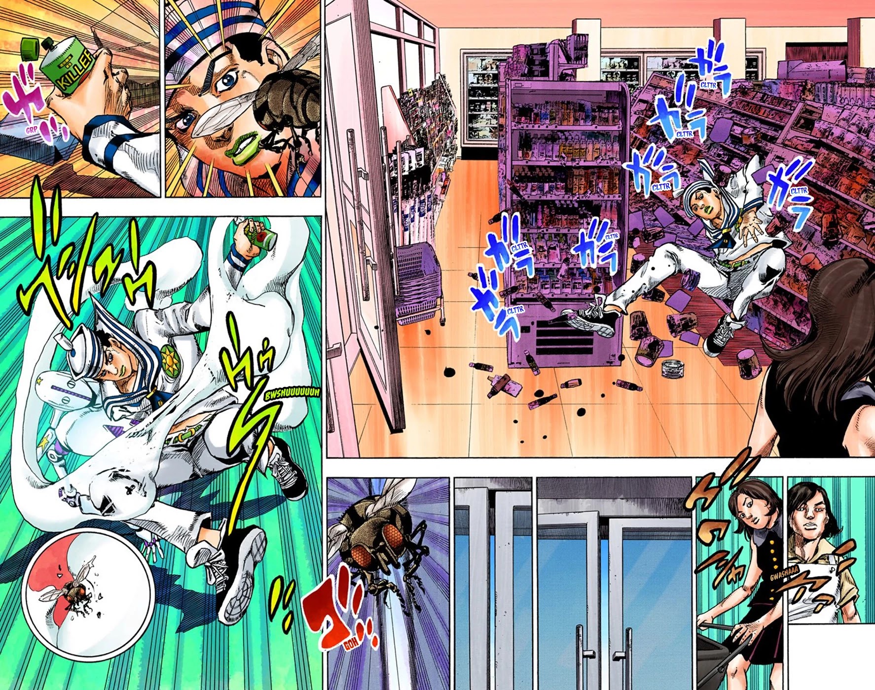 JoJo's Bizarre Adventure Part 8 - JoJolion (Official Colored) Chapter 63 page 19 - Chapter 63: Dolomité's Blue Lagoon Part 5
