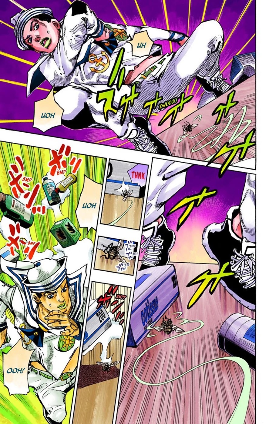 JoJo's Bizarre Adventure Part 8 - JoJolion (Official Colored) Chapter 63 page 21 - Chapter 63: Dolomité's Blue Lagoon Part 5