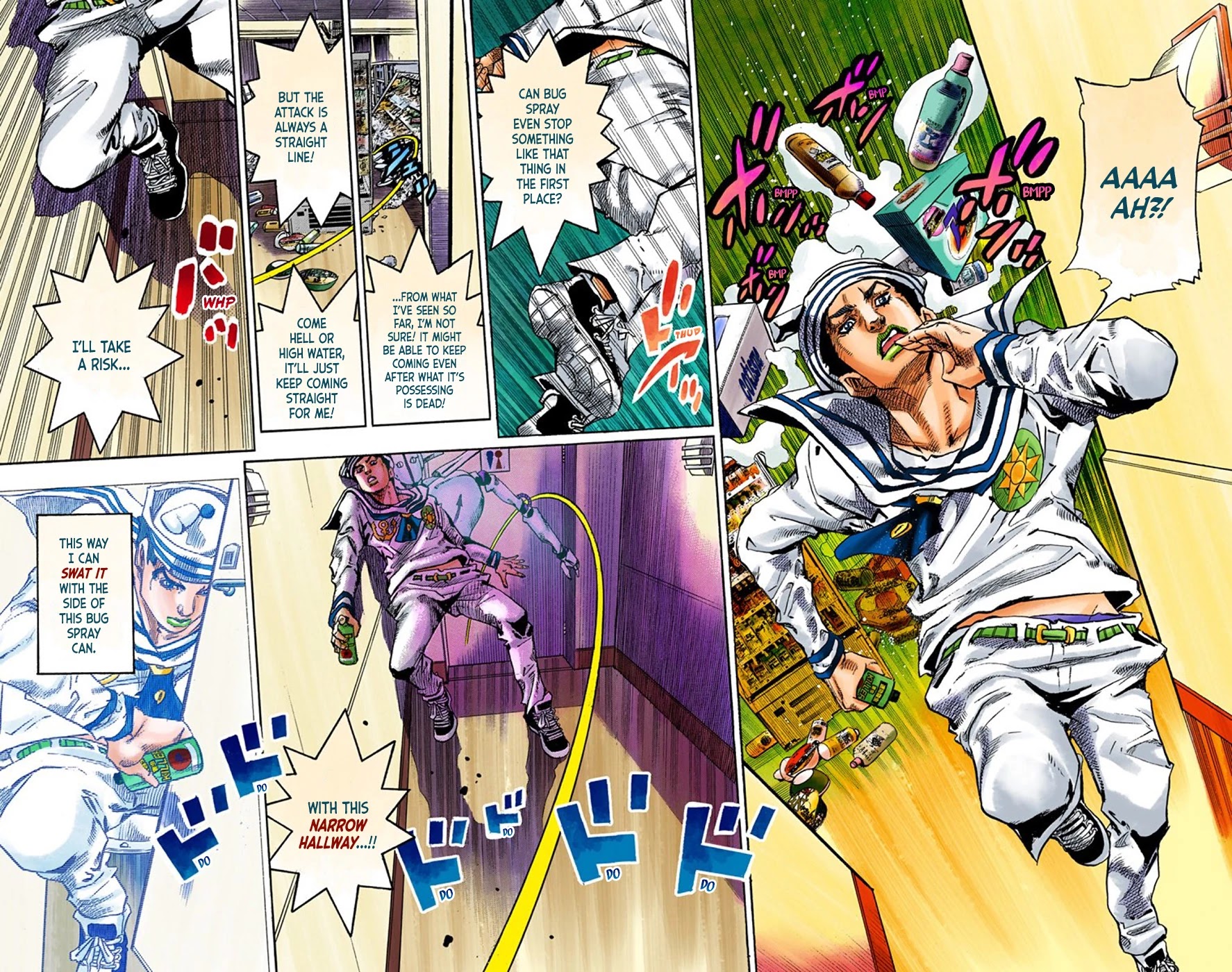 JoJo's Bizarre Adventure Part 8 - JoJolion (Official Colored) Chapter 63 page 22 - Chapter 63: Dolomité's Blue Lagoon Part 5