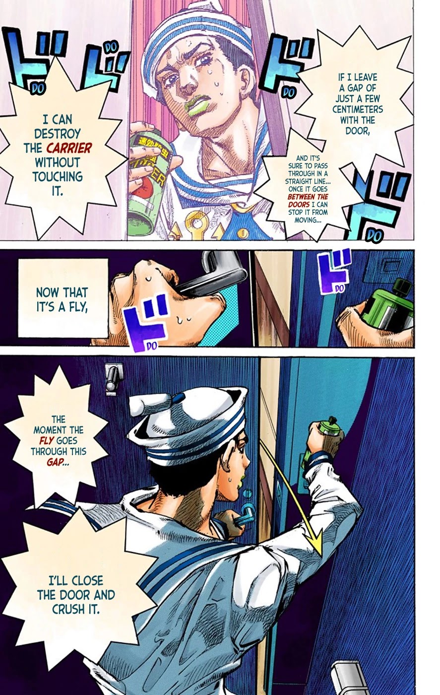 JoJo's Bizarre Adventure Part 8 - JoJolion (Official Colored) Chapter 63 page 24 - Chapter 63: Dolomité's Blue Lagoon Part 5
