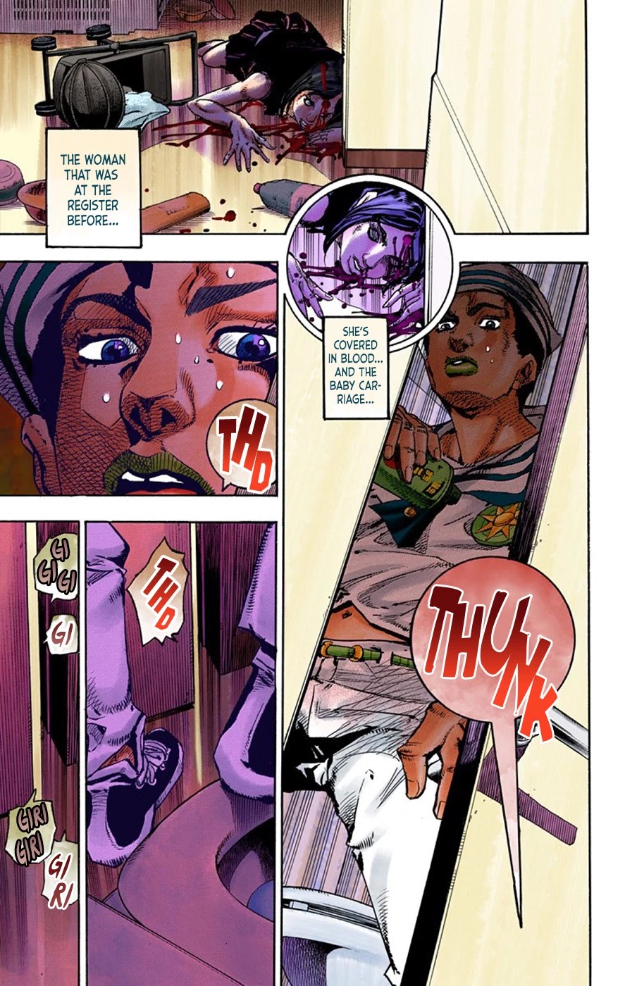 JoJo's Bizarre Adventure Part 8 - JoJolion (Official Colored) Chapter 63 page 26 - Chapter 63: Dolomité's Blue Lagoon Part 5
