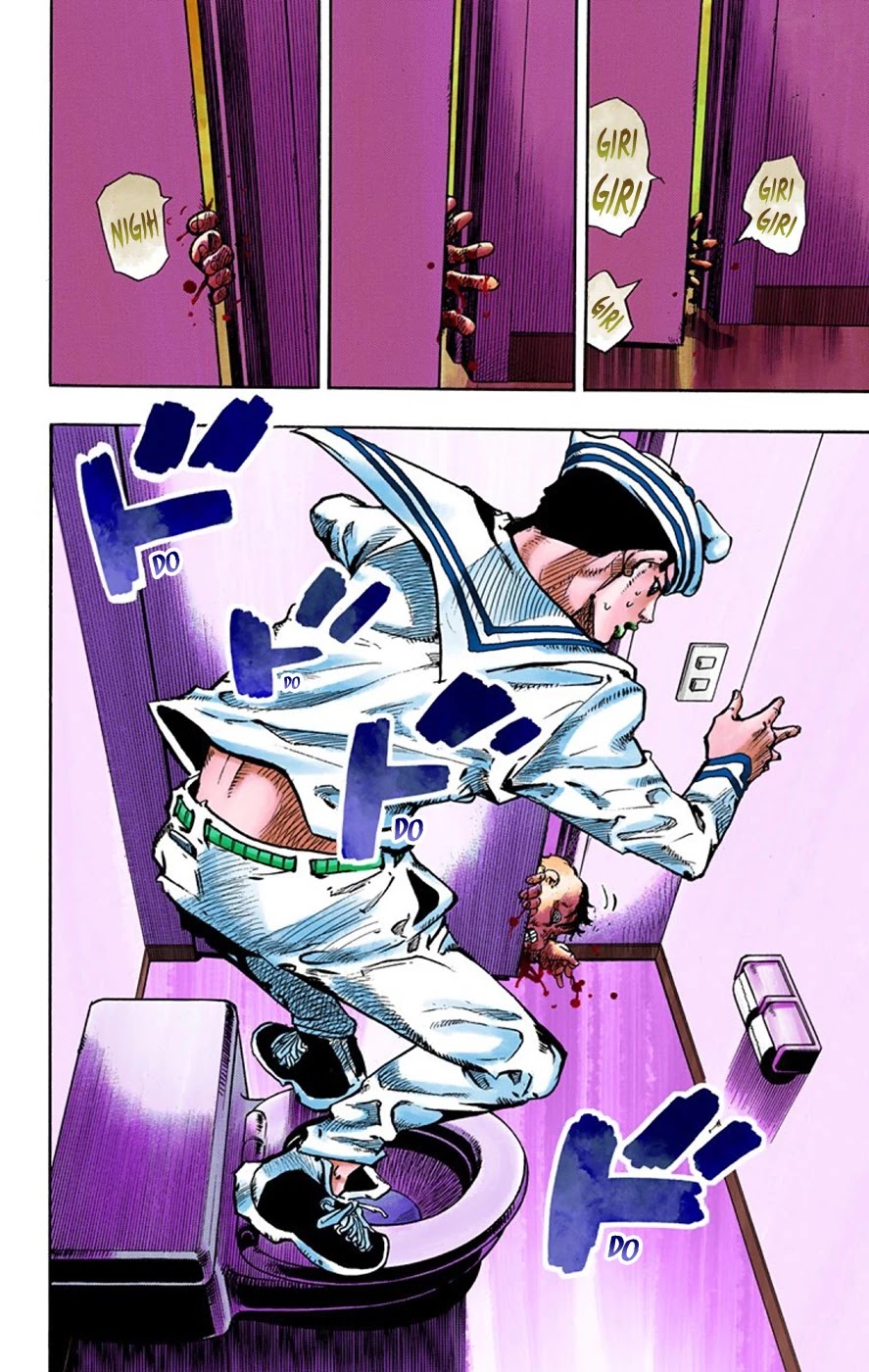 JoJo's Bizarre Adventure Part 8 - JoJolion (Official Colored) Chapter 63 page 27 - Chapter 63: Dolomité's Blue Lagoon Part 5