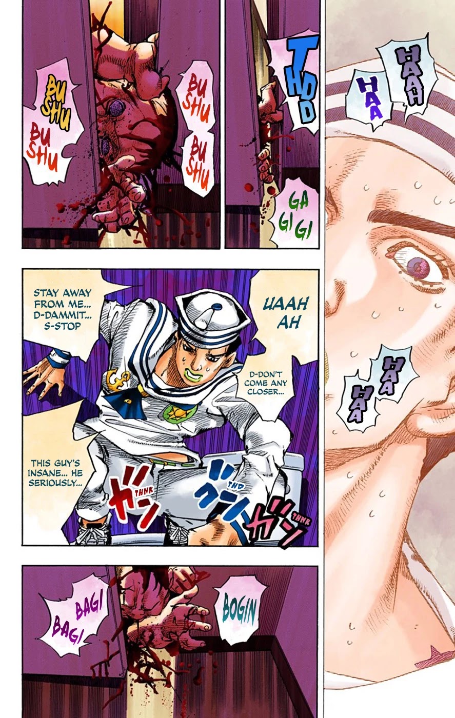 JoJo's Bizarre Adventure Part 8 - JoJolion (Official Colored) Chapter 63 page 29 - Chapter 63: Dolomité's Blue Lagoon Part 5