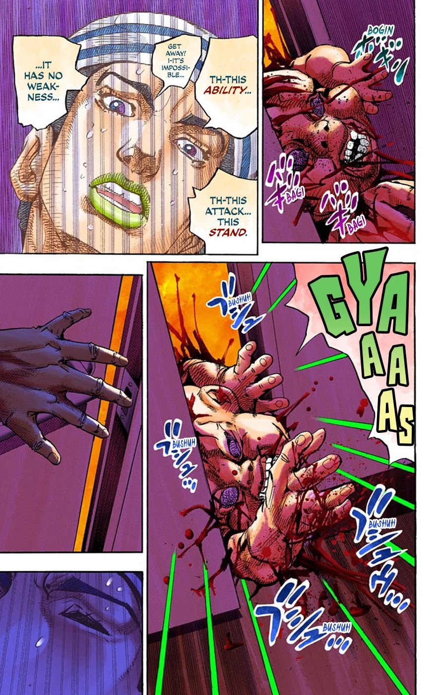 JoJo's Bizarre Adventure Part 8 - JoJolion (Official Colored) Chapter 63 page 30 - Chapter 63: Dolomité's Blue Lagoon Part 5