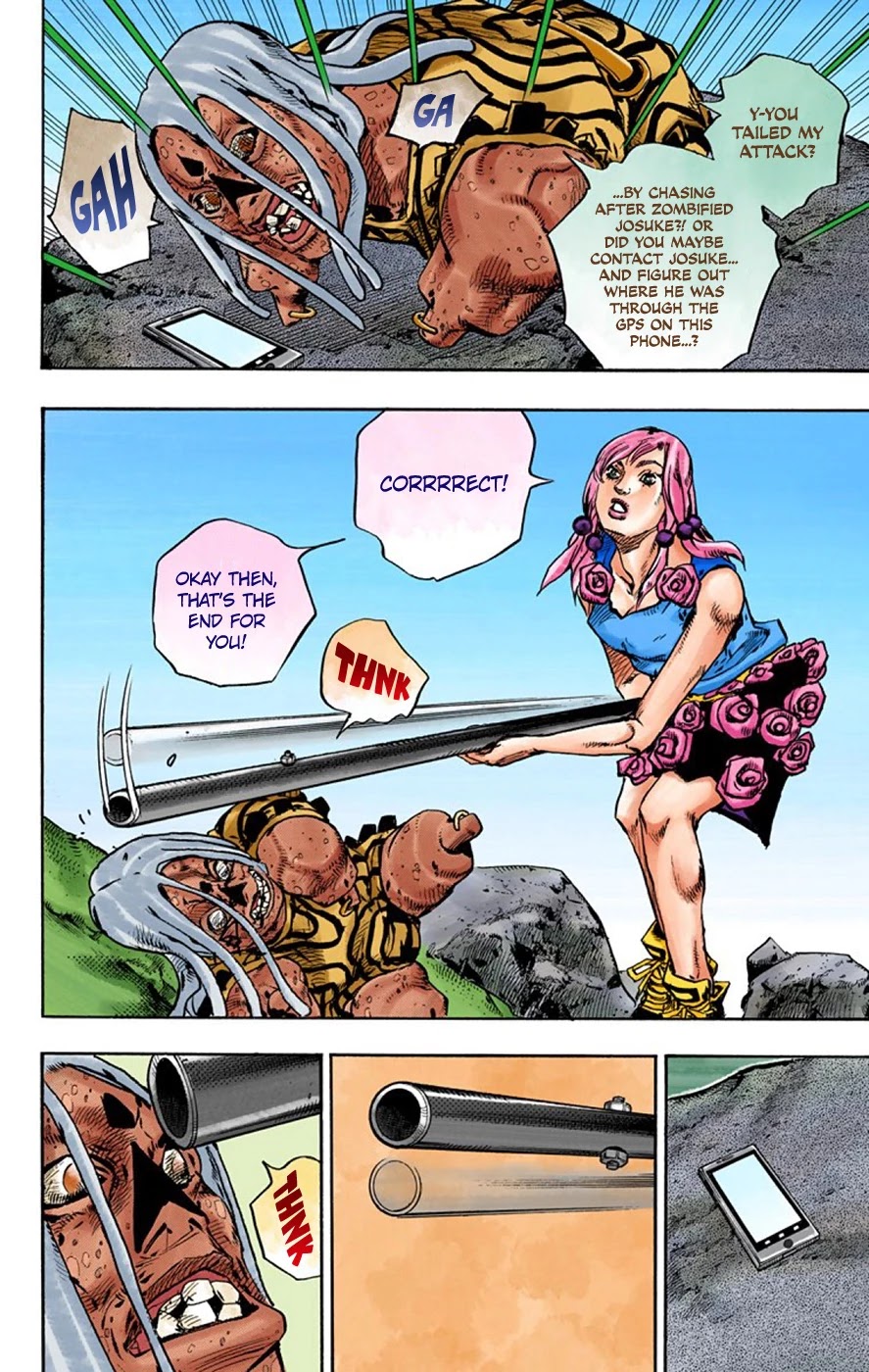 JoJo's Bizarre Adventure Part 8 - JoJolion (Official Colored) Chapter 63 page 39 - Chapter 63: Dolomité's Blue Lagoon Part 5