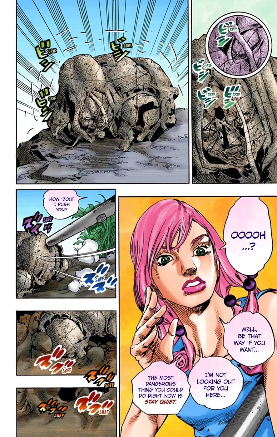 JoJo's Bizarre Adventure Part 8 - JoJolion (Official Colored) Chapter 63 page 41 - Chapter 63: Dolomité's Blue Lagoon Part 5