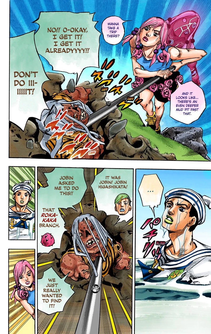 JoJo's Bizarre Adventure Part 8 - JoJolion (Official Colored) Chapter 63 page 43 - Chapter 63: Dolomité's Blue Lagoon Part 5