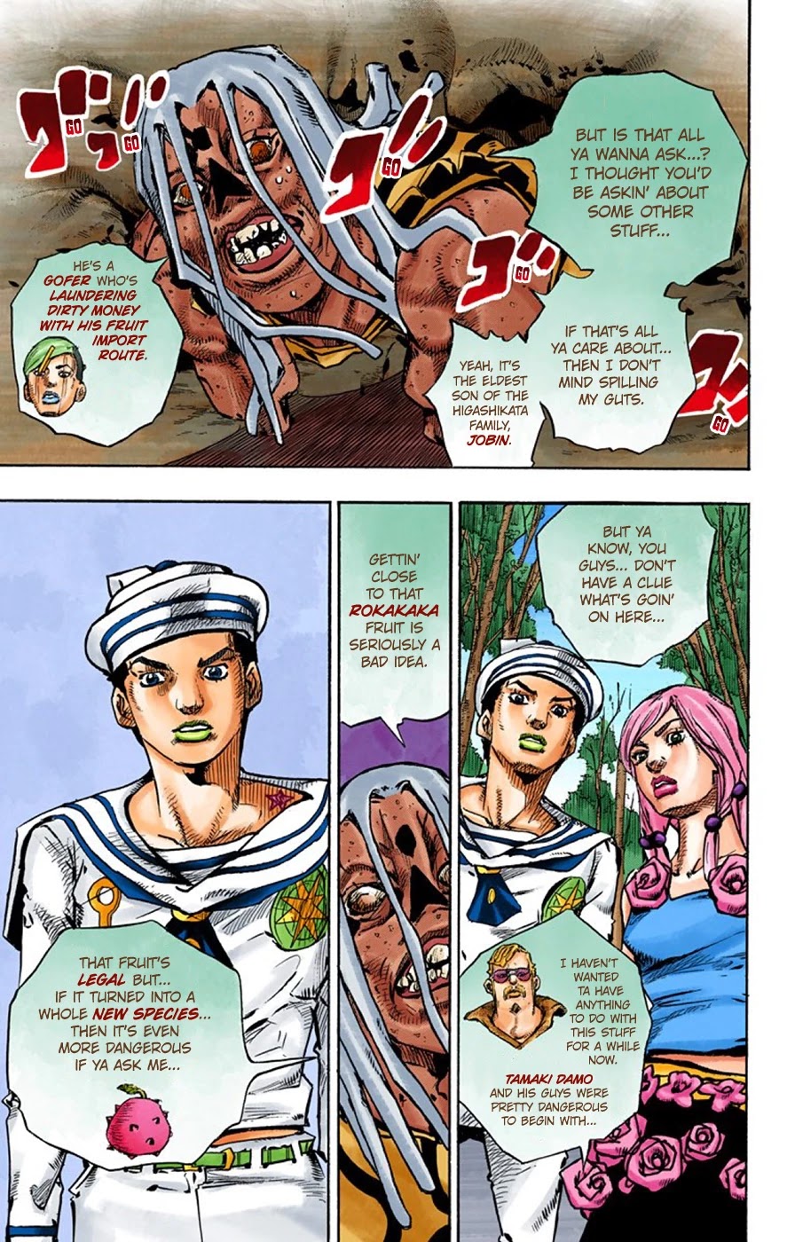 JoJo's Bizarre Adventure Part 8 - JoJolion (Official Colored) Chapter 63 page 44 - Chapter 63: Dolomité's Blue Lagoon Part 5
