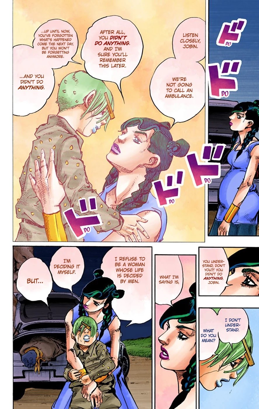 JoJo's Bizarre Adventure Part 8 - JoJolion (Official Colored) Chapter 64 page 21 - Chapter 64: Mother and Son