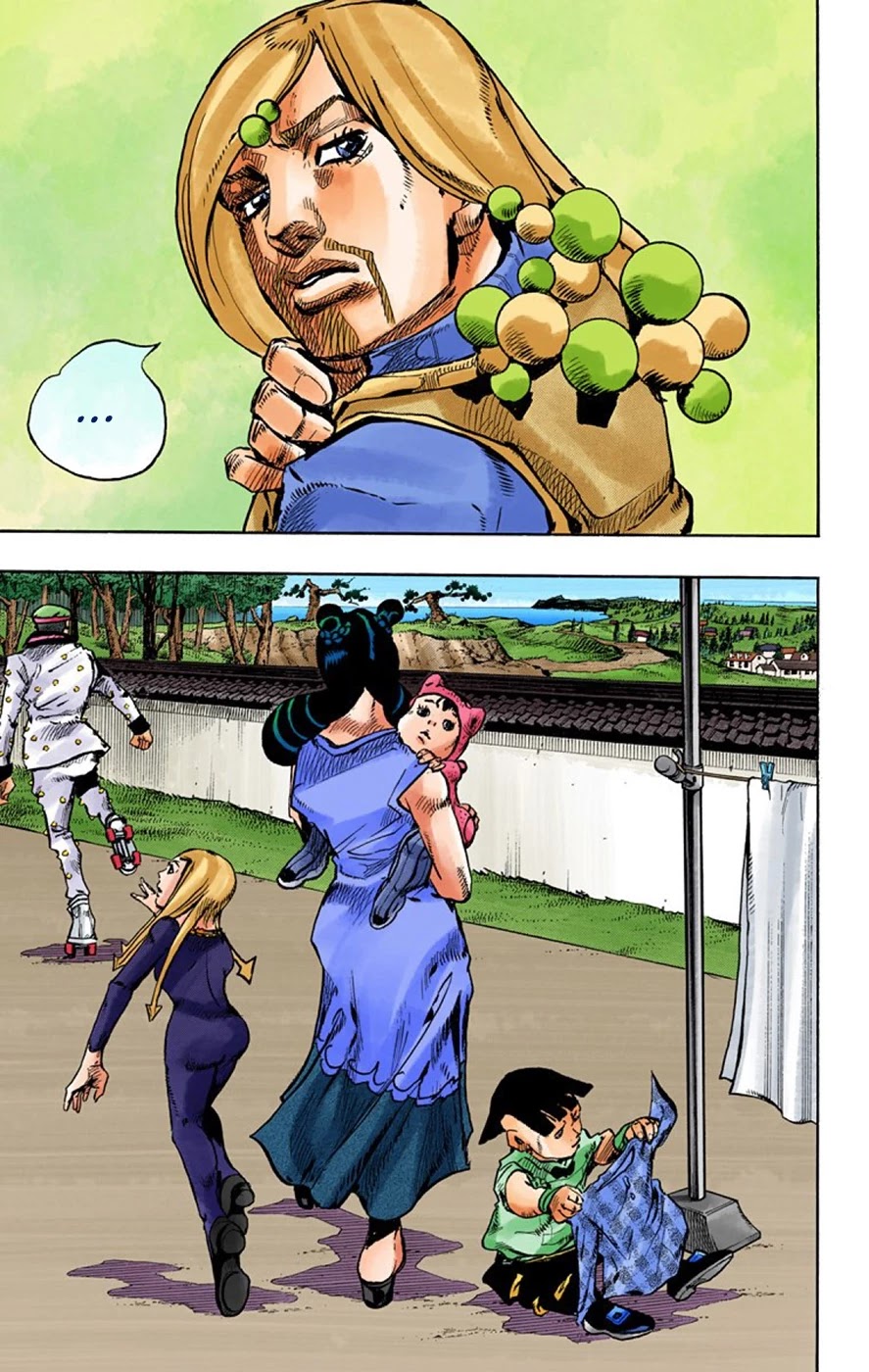 JoJo's Bizarre Adventure Part 8 - JoJolion (Official Colored) Chapter 64 page 27 - Chapter 64: Mother and Son
